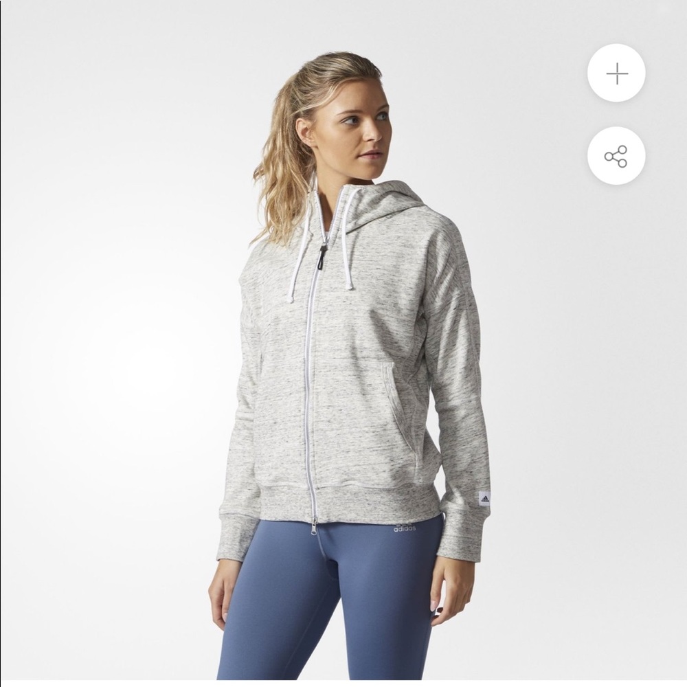 🎒 Adidas Reigning Champ gray hoodie S